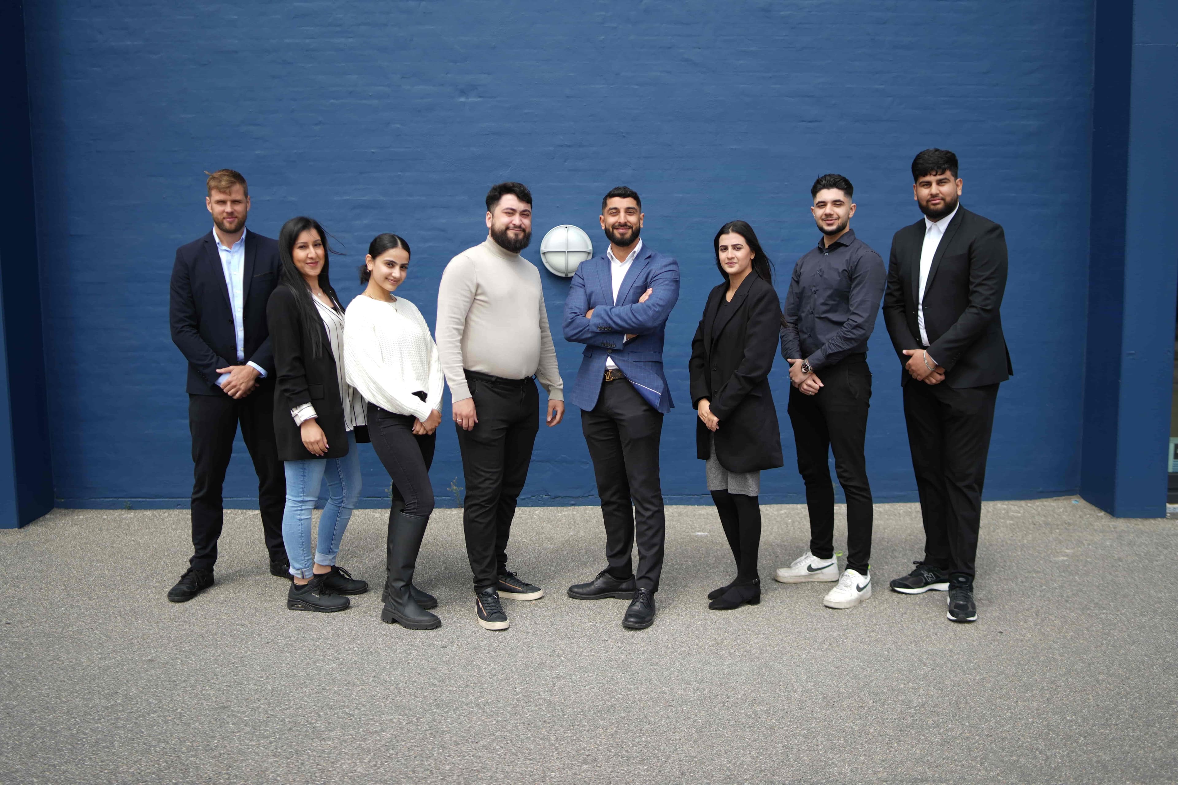 Group photo of the team