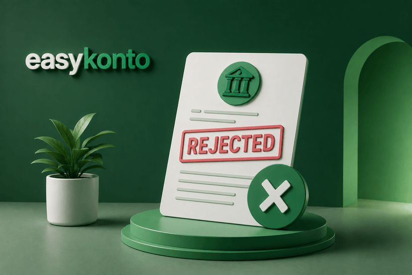 Why Was My Business Bank Account Application Rejected? | EasyKonto